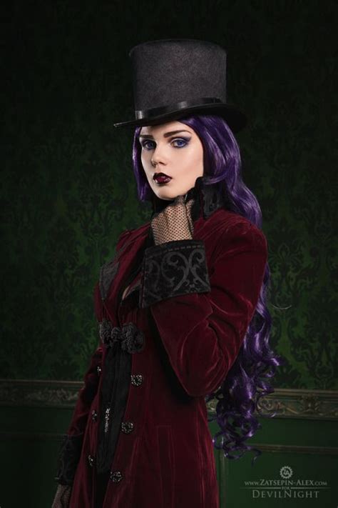 Purple Vampire By Elisanth Purple Goth Steampunk Fashion Vampire Dress