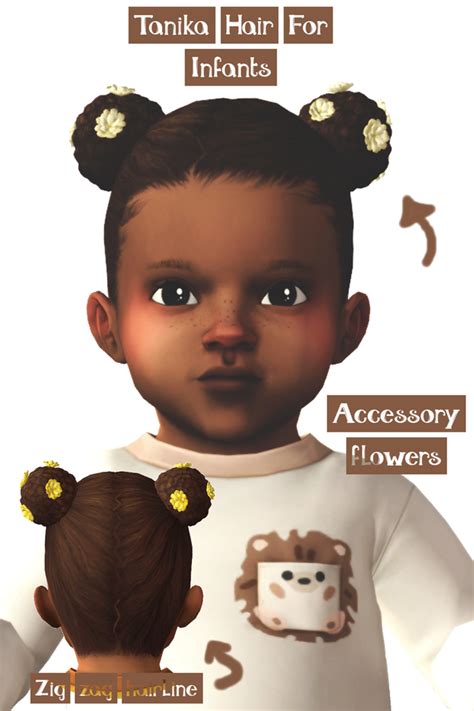 Tanika Hair For Infants Patreon Sims Baby Sims 4 Toddler Sims 4 Cas