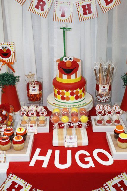 Incredible Elmo Dessert Table Lie The Vesselsespecially The