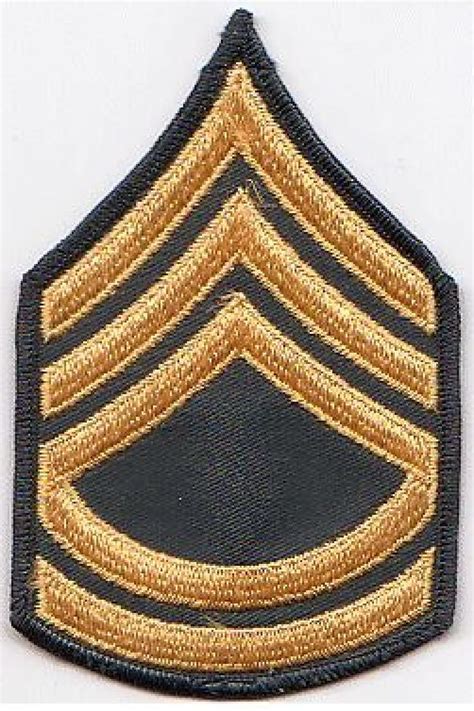 Us Army Sergeant First Class Black Metal Collar Rank