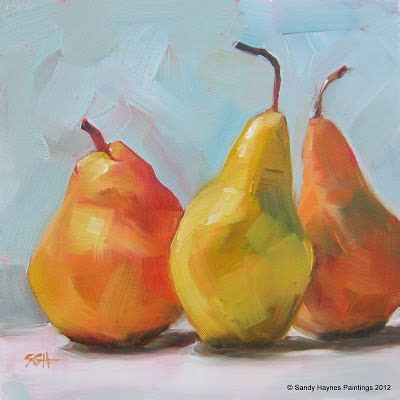 Sandy Graeser Haynes Paintings In Flower Canvas Art Pear Art