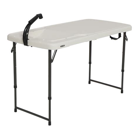 Lifetime Outdoor Sink Table 4 Foot Fillet Table Light Commercial