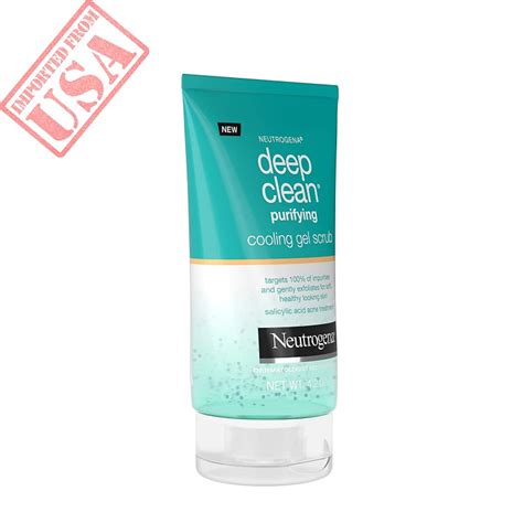 Neutrogena Deep Clean Purifying Cooling Gel And Exfoliating Face Scrub