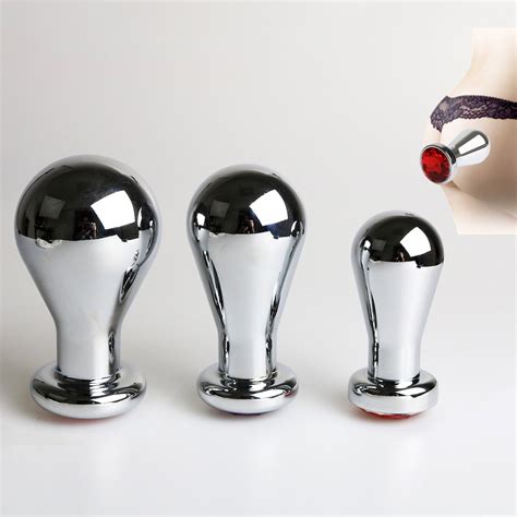 Large Metal Anal Plug With Jeweled Xl Butt Plugs Advanced Etsy