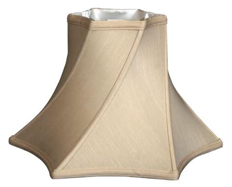 Royal Designs 18 Twisted Hexagon Bell Lamp Shade Beige