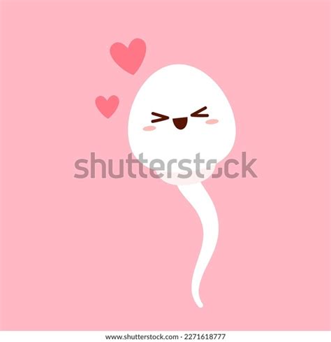 Cute Happy Funny Sperm Cell Ovum Stock Vector Royalty Free 2271618777 Shutterstock