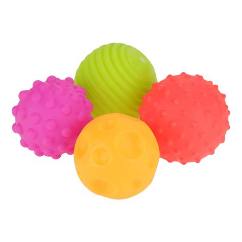 Toys And Hobbies 6 Hedstrom 4 Knobby Round Ball Toy Massage Stress Relief Sensory Bright Colors C