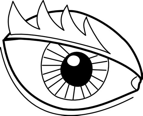 Eye Outline Clip Art At Vector Clip Art Online Royalty