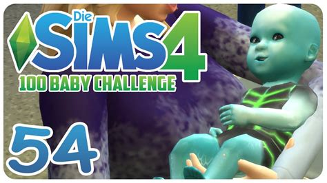 Die Sims 4 100 Baby Challenge 54 Alien Baby Lets Play Youtube