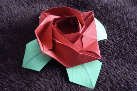 Origami Flat Rose By Kibapandaro On Deviantart