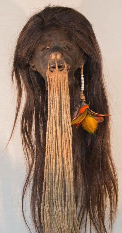 Tsantsa Shrunken Head Tribal Art Shrunken Head Scary Mask Tribal Art