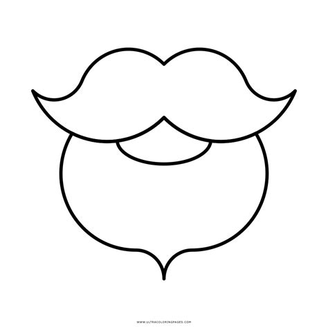 Dibujo De Barba Para Colorear - Ultra Coloring Pages
