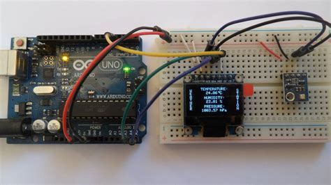 Arduino Weather Station With Ssd1306 Oled Display And Bme280 Sensor Weather Station Arduino