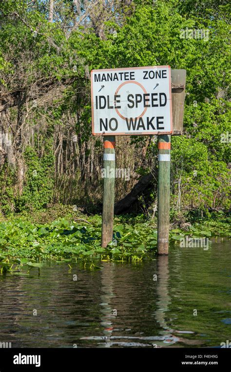 Manatee Zone Warning Sign Hi Res Stock Photography And Images Alamy