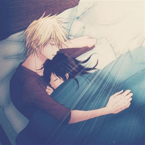 Cute Anime Couple Sleeping