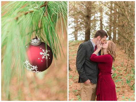 Holiday Inspired Newlywed Session In The Woods Alyssa And Jared