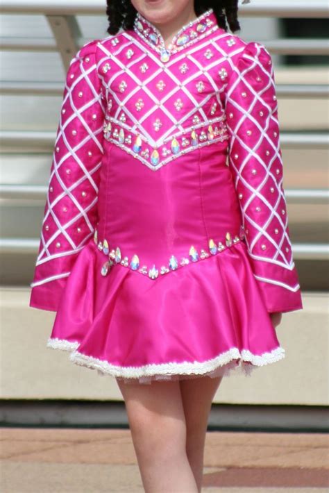 impressive pink irish dance dress solo costume for sale