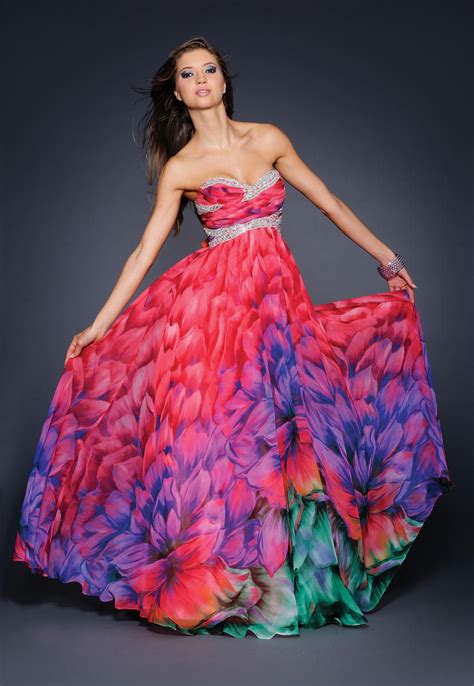Colorful Prom Dress Evening Dresses Gowns Fancy Dresses