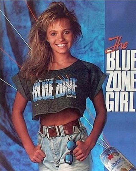 Pamela Anderson The Blue Zone Girl For Labatts Beer Ad Campaign In
