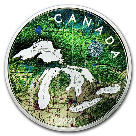 Buy 2021 Canada 5 Oz Silver 50 Great Lakes Tribute Proof Apmex