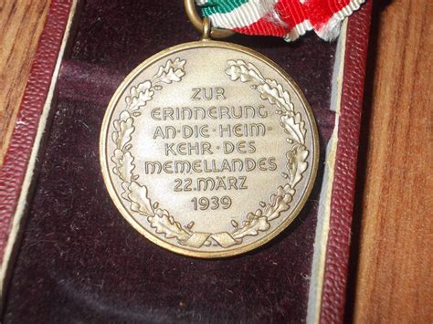Question Medaille zur Erinnerung Memellandes for review