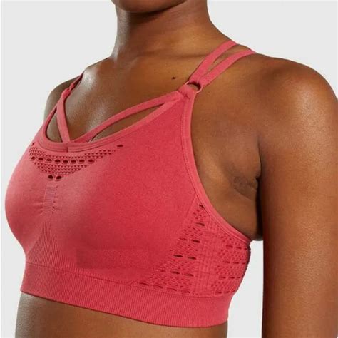 New Woman Seamless Sports Bra Running Back Cross Strappy Yoga Bra With Removable Pads Brassiere