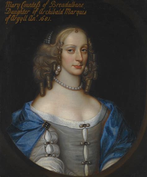 Earl Of Breadalbane And Holland 1681 Lady Mary Campbell Countess Of