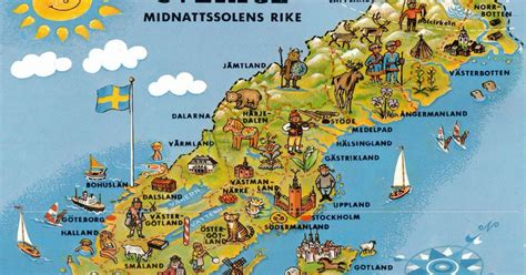 Turistická Mapa švédska | Chorvatsko Mapa