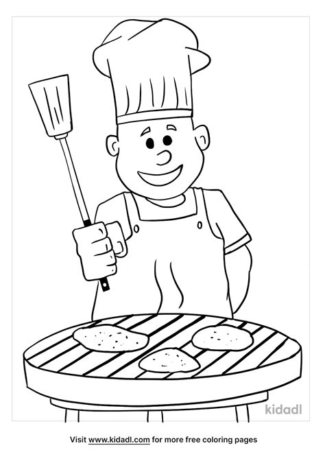 Bbq Coloring Pages Sketch Coloring Page