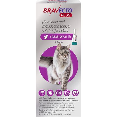 How do i apply bravecto plus for cats? Bravecto Plus Topical Solution for Cats Greater Than 13.8 ...