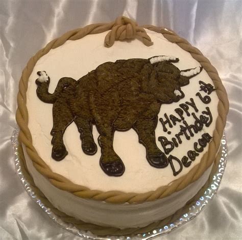 This Bull Cake Was For A Rodeo Themed Birthday Party Cake Baking
