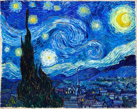 A Noite Estrelada Pintura De Vincent Van Gogh InfoEscola