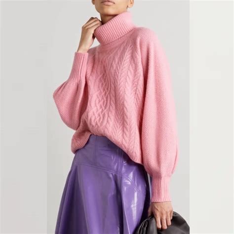 Adam Lippes Sweaters Adam Lippes Pink Cashmere Silk Wool Cropped