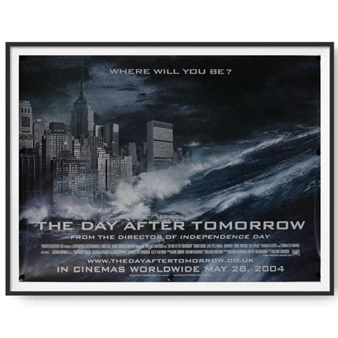 The Day After Tomorrow 2004 Original Uk Quad Poster Cinema Poster