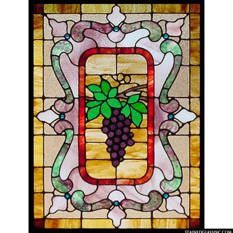 Grape Cluster Stained Glass Window