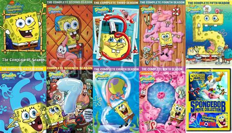 Spongebob Squarepants Series Complete Season 1 9 Movie Collection New Dvd Set Ebay