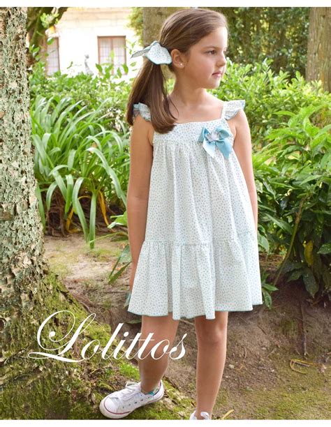 Vestido Vuelo Blanco Verde Agua Colección Snorkel De Lolittos