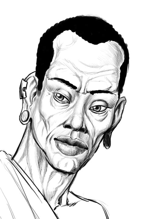 African Face Sketch By Jamesdenton On Deviantart