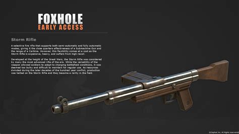 Storm Rifle Field Mg Player Profiles And More News Foxhole Mod Db