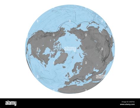 Earth Globe Showing North Pole Stock Photo Alamy