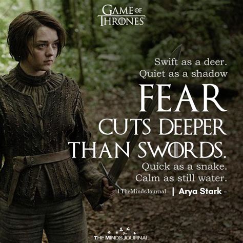 Best Of Arya Stark Quotes From Game Of Thrones