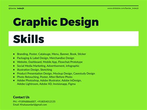 Graphic Design Skill Banner Design By Inderjit Singh On Dribbble