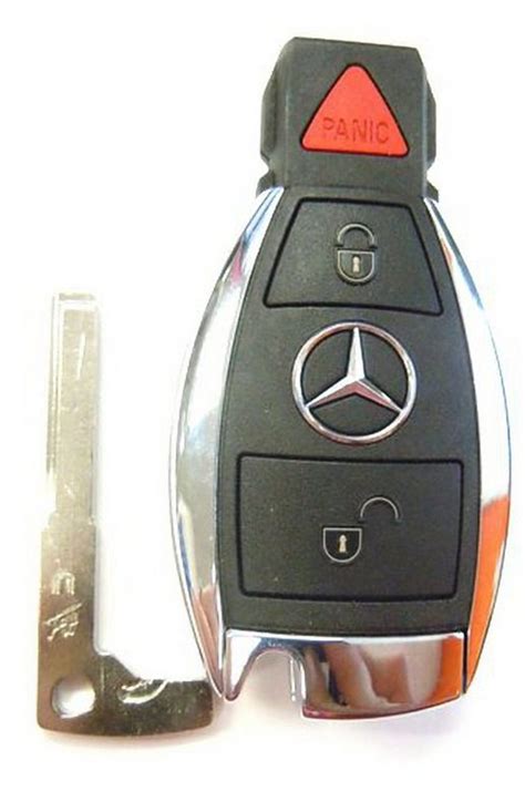 If you have a smart key pull out the emergency key by releasing the catch on the remote. Mercedes keyless remote smart key fob chrome IYZDC07 ...