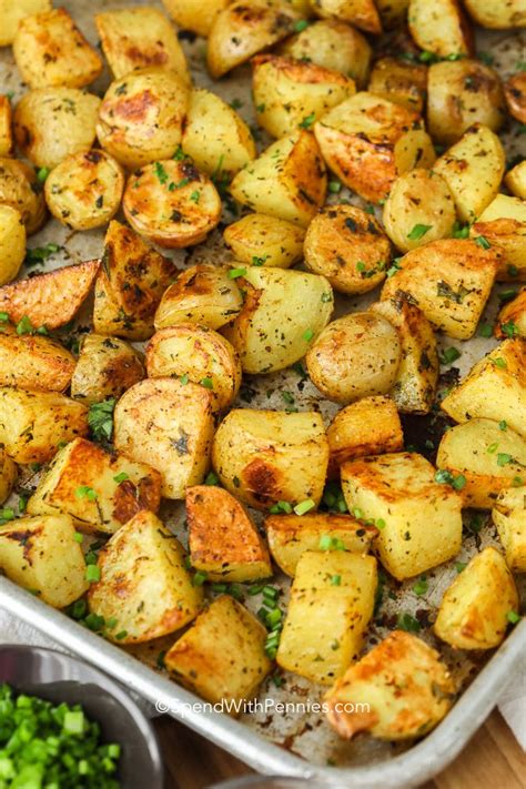 Plus, potatoes are inexpensive, last a long time in your pantry, and can take you'll be left with soggy potatoes instead of crispy ones. Oven Roasted Potatoes are a very simple but delicious side ...
