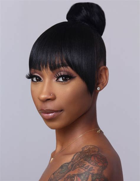 Messybunblackgirl Trendy Short Hair Styles Hair Color For Black