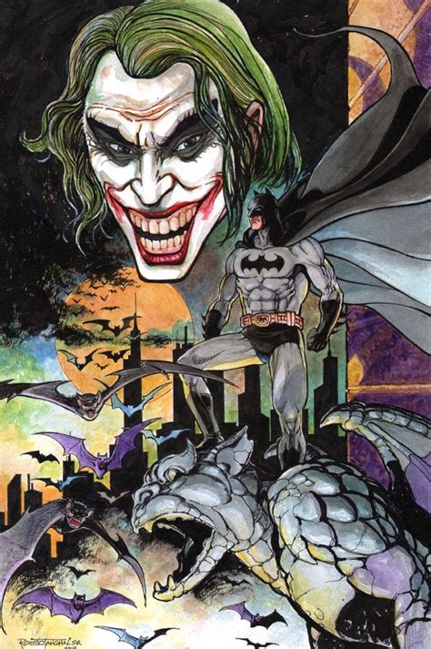 Batman Vs The Joker Comic Art