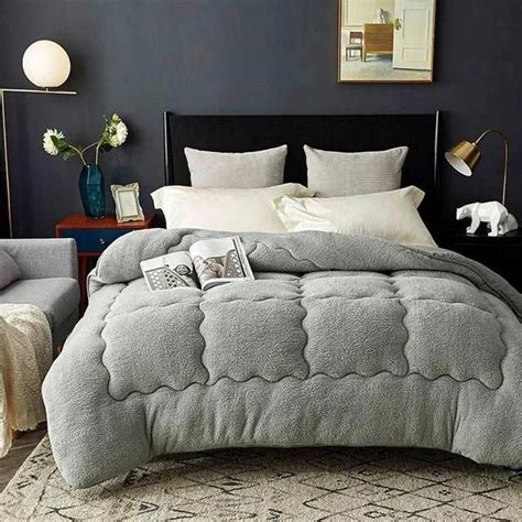 4kg Thicken Lamb Cashmere Blanket Winter Soft Warm Bed Quilt Quilt Bedding Marble Bed Set