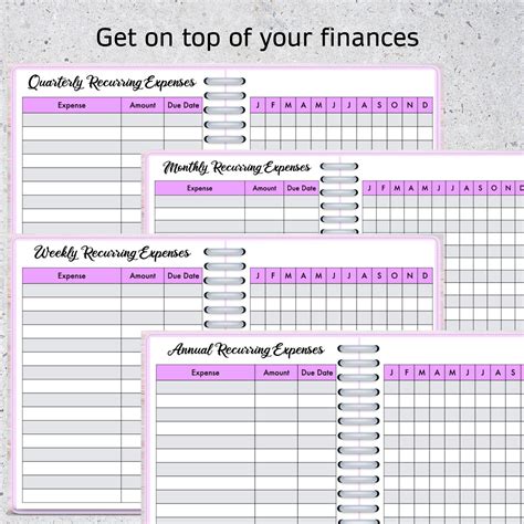 Onenote Budget Template