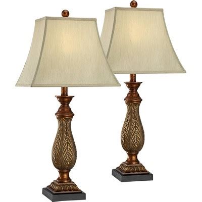 Regency Hill Traditional Table Lamps Tall Set Of With Table Top