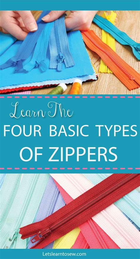 The 4 Basic Types Of Zippers In Garment Construction Zipper Craft